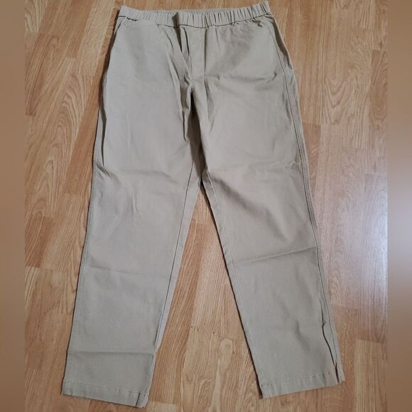 Lands' End Mid Rise Pull On Chino Ankle Pants 14T - Picture 3 of 14